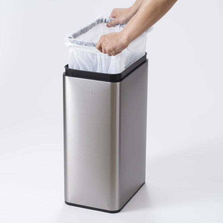 EKO(イーケーオー) ファントムプロ センサービン50L｜ゴミ箱 3色展開(ブラック/シルバー/ホワイト) センサータイプ ステンレス 大容量 EK9577-50L