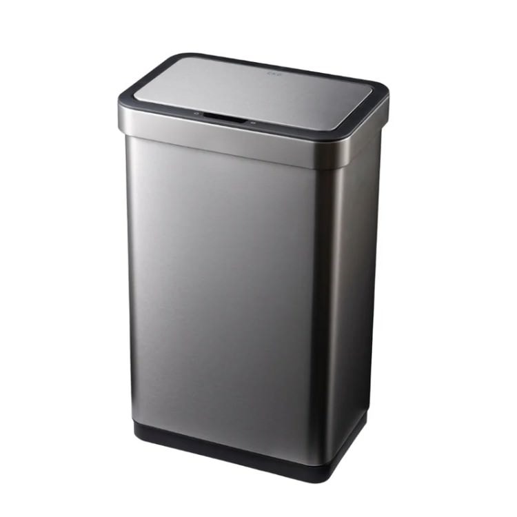 EKO(イーケーオー) エコノヴァ センサービン35L+30L｜ゴミ箱 シルバー センサータイプ ステンレス 大容量 EK9578-35L+30L