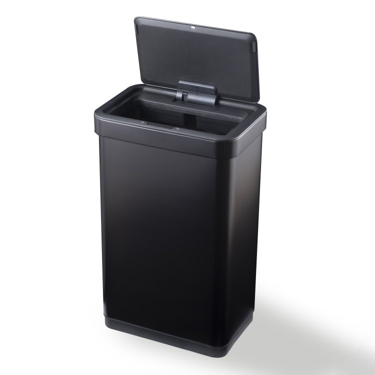 EKO(イーケーオー) エコノヴァ センサービン50L｜ゴミ箱 2色展開(ブラック/シルバー) センサータイプ ステンレス 大容量 EK9578-50L
