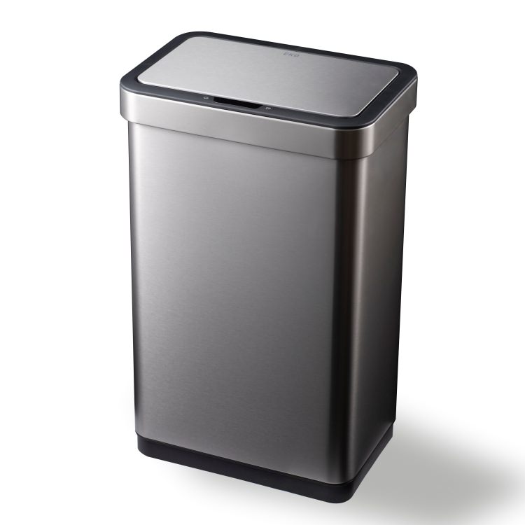 EKO(イーケーオー) エコノヴァ センサービン50L｜ゴミ箱 2色展開(ブラック/シルバー) センサータイプ ステンレス 大容量 EK9578-50L