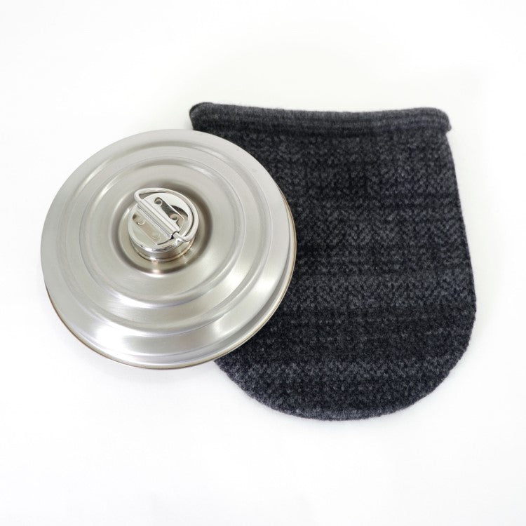 FD STYLE エフディー スタイル 湯たんぽ シルバー×チャコール｜MADE IN NIIGATA JAPAN 日本製 冬季数量限定販売！ 本体・カバー・糸も全て新潟産