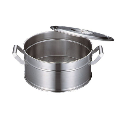 フジノス エレックマスタープロ セイロ(2升炊き)33cm｜IH鍋のパイオニア ステンレス製 アルミクラッド鋼 315×150mm