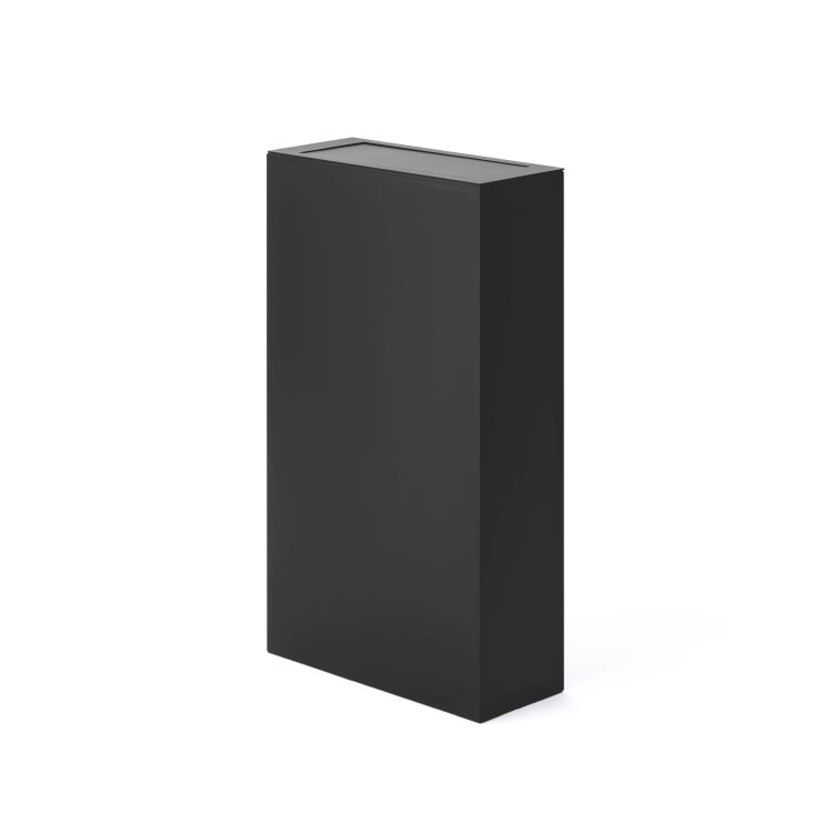 オブジェのようなゴミ箱 EXTLINE (エクストライン) TALL シルバー/ブラック 2色展開｜ダストボックス 30Lゴミ袋に対応 背の高い大容量タイプ 壁にぴったり付けられる 銀座 蔦屋 FACTORY’S GOODs 出店商品