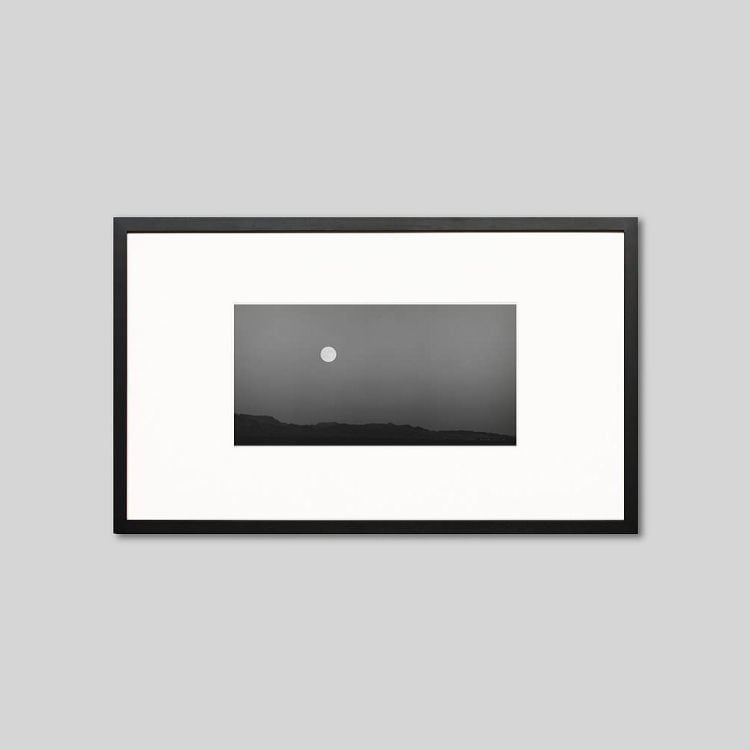 IGREBOW モンゴル ゴビ 草原に昇る月｜[ウッド 1×2] アイグレボウ インテリアフォト ピクチャーアート 写真