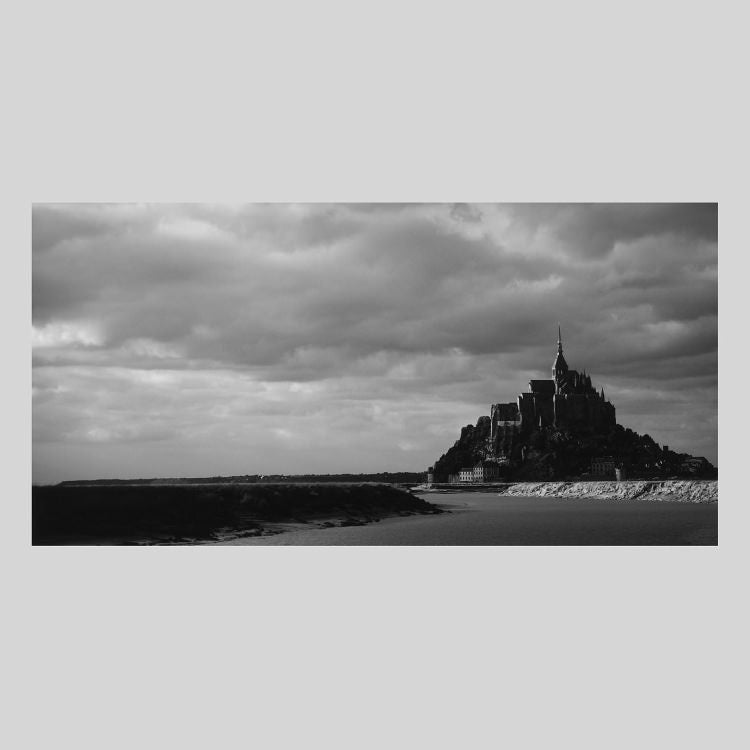 IGREBOW フランス モンサンミッシェルの夕暮れ｜[和紙 1×2] アイグレボウ インテリアフォト ピクチャーアート 写真