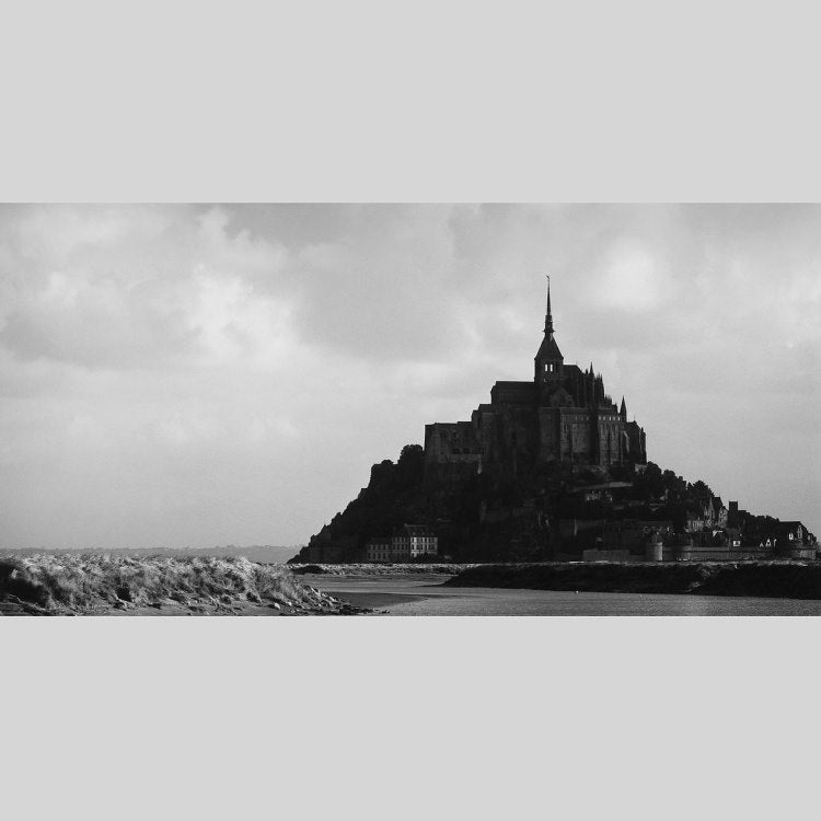 IGREBOW フランス モンサンミッシェルの夕暮れ｜[和紙 1×2] アイグレボウ インテリアフォト ピクチャーアート 写真