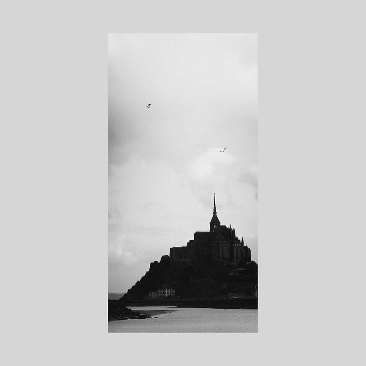IGREBOW フランス モンサンミッシェルの夕暮れ ビッグサイズ｜[ウッド 1×2] アイグレボウ インテリアフォト ピクチャーアート 写真