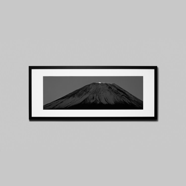 IGREBOW 山梨県 ダイヤモンド富士 ビッグサイズ｜[ウッド 1×3] アイグレボウ インテリアフォト ピクチャーアート 写真