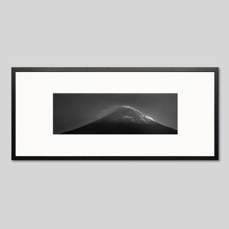 IGREBOW 山梨県 雲が湧き出す雄大な富士山｜[ウッド 1×3] アイグレボウ インテリアフォト ピクチャーアート 写真