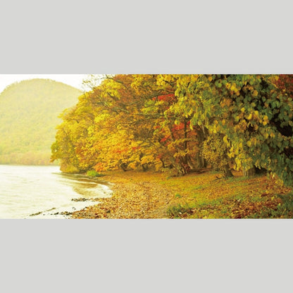 IGREBOW 北海道 紅葉に染まる洞爺湖畔｜[和紙 1×2] アイグレボウ インテリアフォト ピクチャーアート 写真