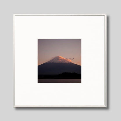 IGREBOW 夕日に赤く染まる富士山 ビッグサイズ｜[アルミ 1×1] アイグレボウ インテリアフォト ピクチャーアート 写真