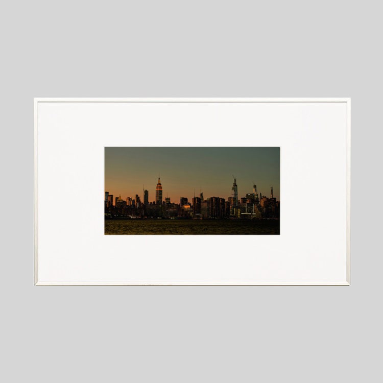 IGREBOW ニューヨーク マンハッタンの夕景 ビッグサイズ｜[アルミ 1×2] アイグレボウ インテリアフォト ピクチャーアート 写真