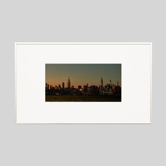IGREBOW ニューヨーク マンハッタンの夕景 ビッグサイズ｜[アルミ 1×2] アイグレボウ インテリアフォト ピクチャーアート 写真