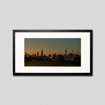 IGREBOW ニューヨーク マンハッタンの夕景 ビッグサイズ｜[ウッド 1×2] アイグレボウ インテリアフォト ピクチャーアート 写真