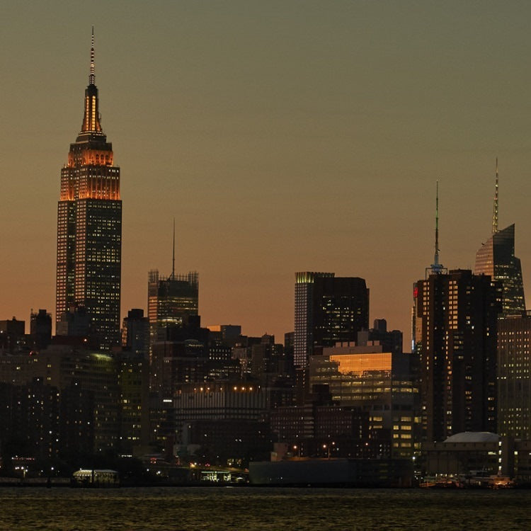 IGREBOW ニューヨーク マンハッタンの夕景 ビッグサイズ｜[ウッド 1×2] アイグレボウ インテリアフォト ピクチャーアート 写真