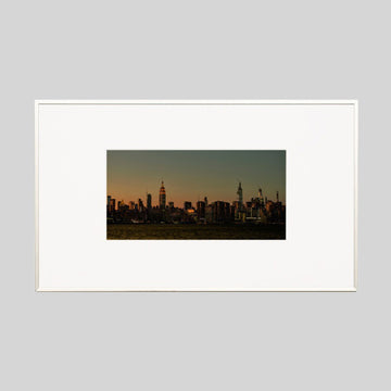 IGREBOW ニューヨーク マンハッタンの夕景｜[アルミ 1×2] アイグレボウ インテリアフォト ピクチャーアート 写真