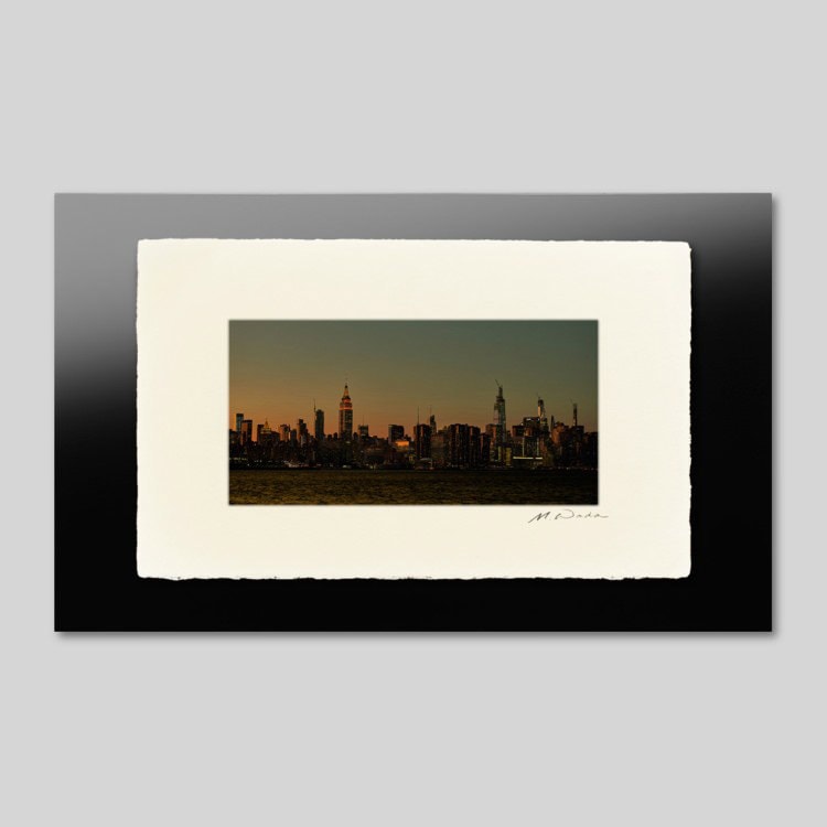IGREBOW ニューヨーク マンハッタンの夕景｜[和紙 1×2] アイグレボウ インテリアフォト ピクチャーアート 写真