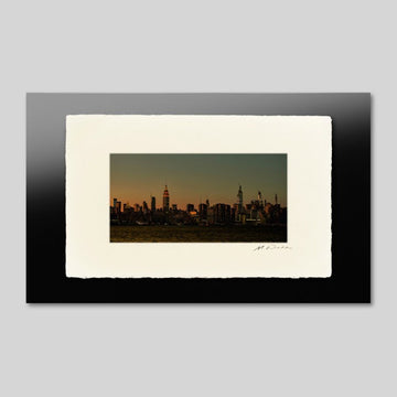 IGREBOW ニューヨーク マンハッタンの夕景｜[和紙 1×2] アイグレボウ インテリアフォト ピクチャーアート 写真