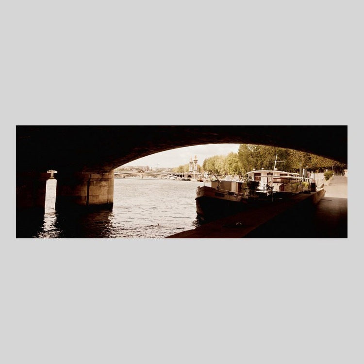 IGREBOW フランス パリ セーヌ川に浮かぶ船｜[アルミ 1×3] アイグレボウ インテリアフォト ピクチャーアート 写真