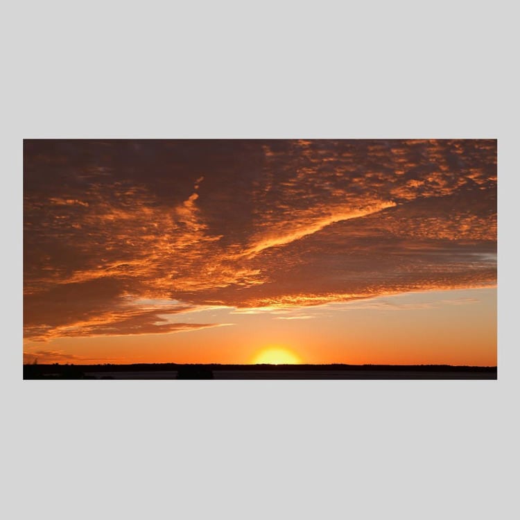 IGREBOW オーストラリア ノーザンテリトリー 草原の夕景｜[アルミ 1×2] アイグレボウ インテリアフォト ピクチャーアート 写真