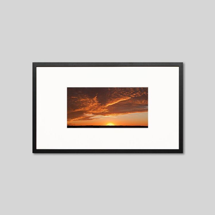 IGREBOW オーストラリア ノーザンテリトリー 草原の夕景｜[ウッド 1×2] アイグレボウ インテリアフォト ピクチャーアート 写真