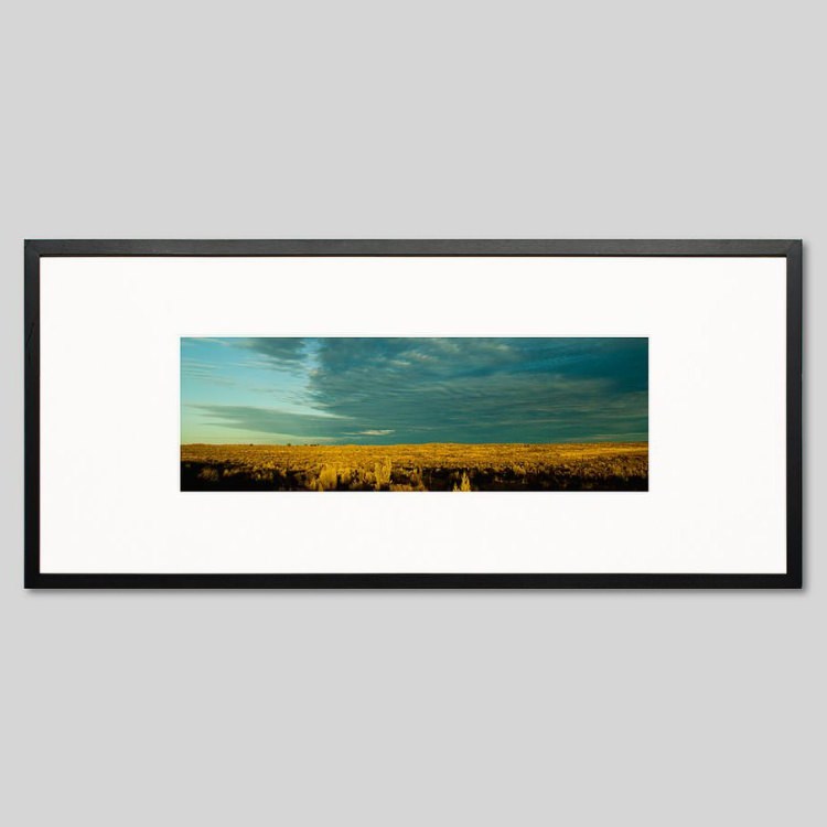 IGREBOW オーストラリア ノーザンテリトリー草原の夕景｜[ウッド 1×3] アイグレボウ インテリアフォト ピクチャーアート 写真