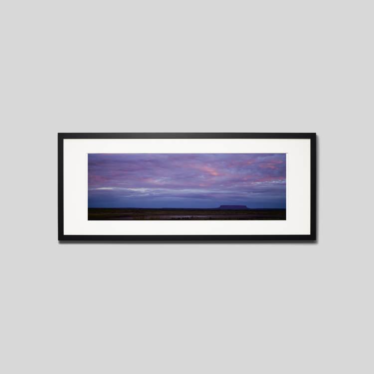 IGREBOW オーストラリア コナー山の夕景 ビッグサイズ｜[ウッド 1×3] アイグレボウ インテリアフォト ピクチャーアート 写真