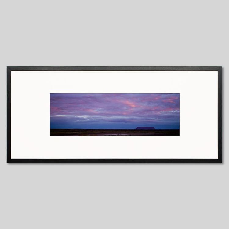 IGREBOW オーストラリア コナー山の夕景｜[ウッド 1×3] アイグレボウ インテリアフォト ピクチャーアート 写真