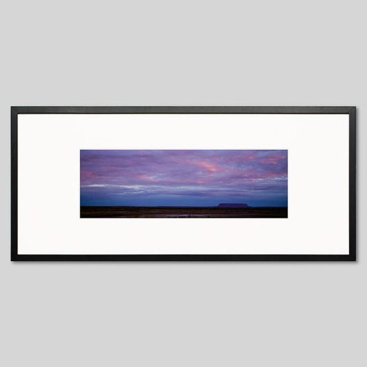 IGREBOW オーストラリア コナー山の夕景｜[ウッド 1×3] アイグレボウ インテリアフォト ピクチャーアート 写真