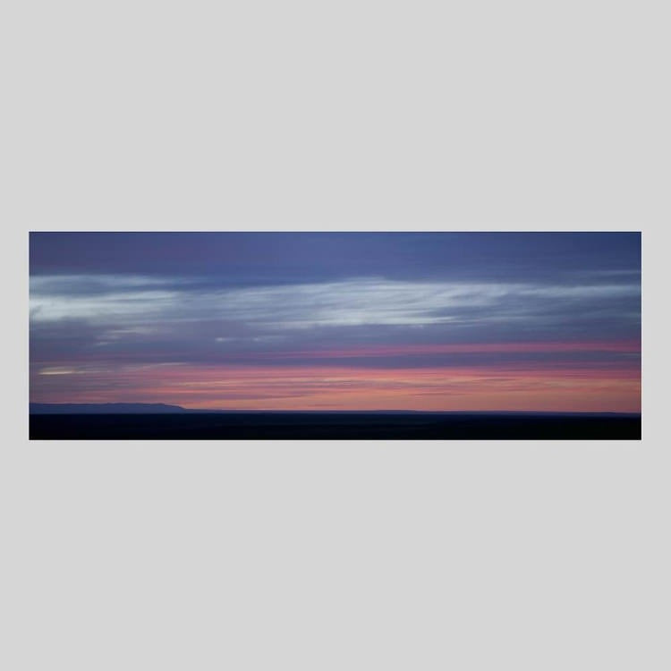 IGREBOW モンゴル ゴビ砂漠の夕景｜[ウッド 1×3] アイグレボウ インテリアフォト ピクチャーアート 写真
