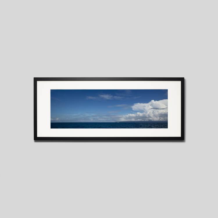 IGREBOW 静岡県 下田沖 夏の海と雲 ビッグサイズ｜[ウッド 1×3] アイグレボウ インテリアフォト ピクチャーアート 写真