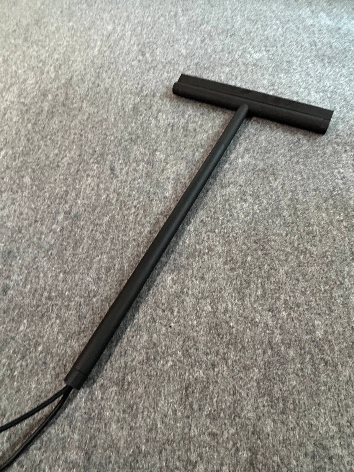 [SAMPLE] バスルームスクイージーL｜ZACK 40547 JAZ MB 水切りワイパー 浴室スクイージー 長さ43.5cm 幅24cm 18/10ステンレス製 マットブラック H1 [在庫有り]