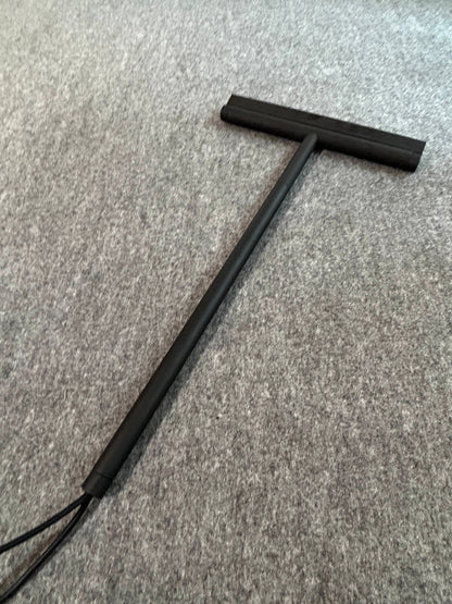 [SAMPLE] バスルームスクイージーL｜ZACK 40547 JAZ MB 水切りワイパー 浴室スクイージー 長さ43.5cm 幅24cm 18/10ステンレス製 マットブラック H1 [在庫有り]