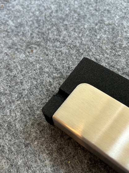 [SAMPLE] フロアスクイージー｜ZACK 40150 YEMO HL フロア用水取りワイパー 水切りワイパー 玄関用スクージー 長さ125cm 幅35cm 18/10ステンレス製 ヘアライン仕上げ H1 [在庫有り]