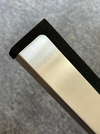 [SAMPLE] フロアスクイージー｜ZACK 40150 YEMO HL フロア用水取りワイパー 水切りワイパー 玄関用スクージー 長さ125cm 幅35cm 18/10ステンレス製 ヘアライン仕上げ H1 [在庫有り]