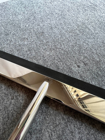 [SAMPLE] フロアスクイージー｜ZACK 40151 YEMO MP フロア用水取りワイパー 水切りワイパー 玄関用スクージー 長さ125cm 幅35cm 18/10ステンレス製 ミラーポリッシュ仕上げ
