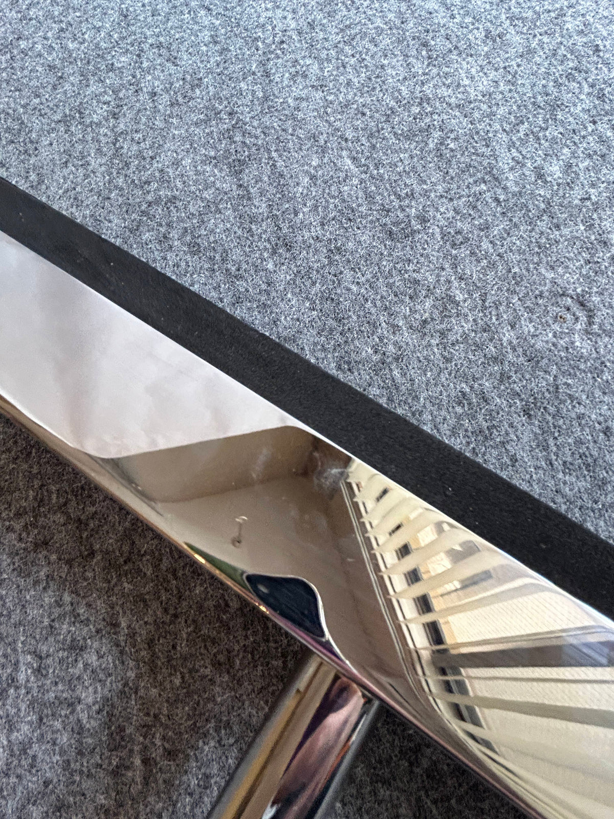 [SAMPLE] フロアスクイージー｜ZACK 40151 YEMO MP フロア用水取りワイパー 水切りワイパー 玄関用スクージー 長さ125cm 幅35cm 18/10ステンレス製 ミラーポリッシュ仕上げ