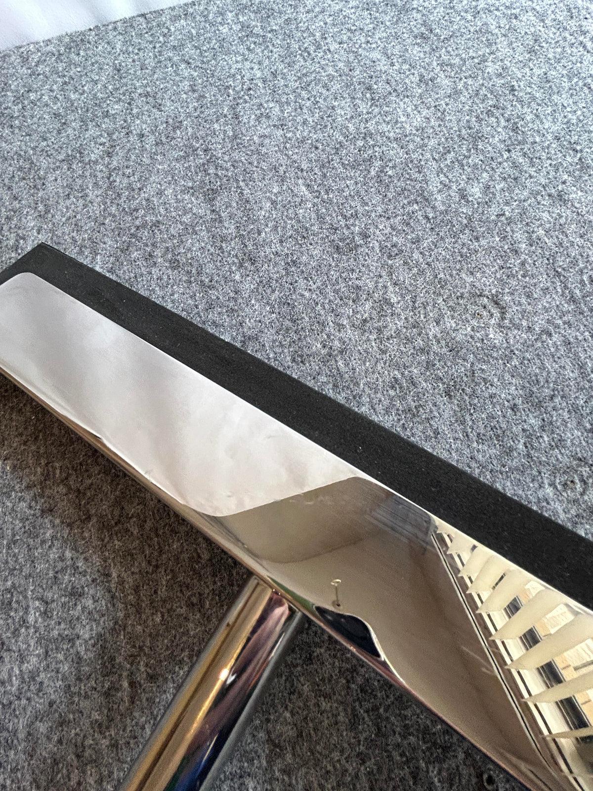 [SAMPLE] フロアスクイージー｜ZACK 40151 YEMO MP フロア用水取りワイパー 水切りワイパー 玄関用スクージー 長さ125cm 幅35cm 18/10ステンレス製 ミラーポリッシュ仕上げ