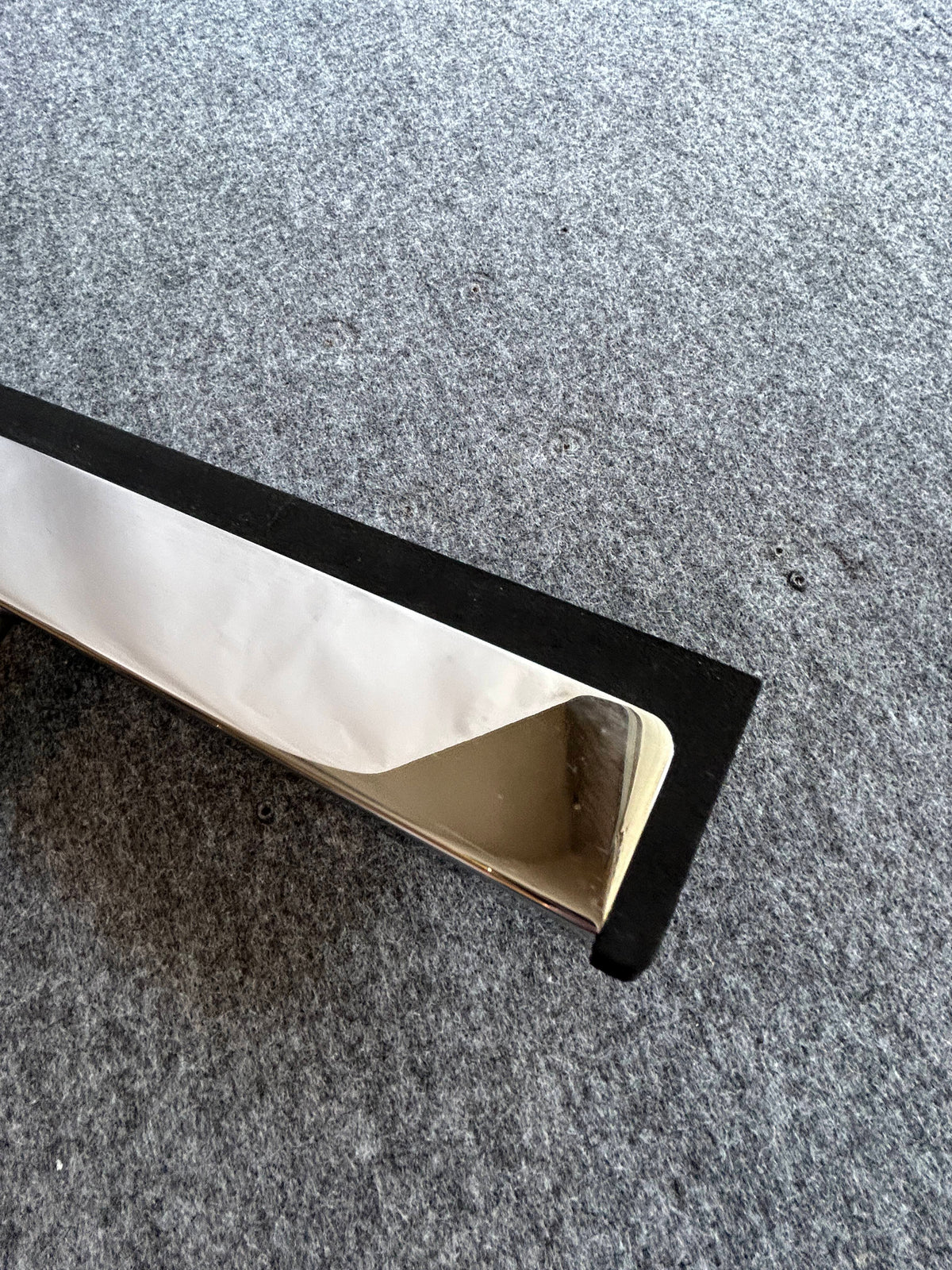 [SAMPLE] フロアスクイージー｜ZACK 40151 YEMO MP フロア用水取りワイパー 水切りワイパー 玄関用スクージー 長さ125cm 幅35cm 18/10ステンレス製 ミラーポリッシュ仕上げ