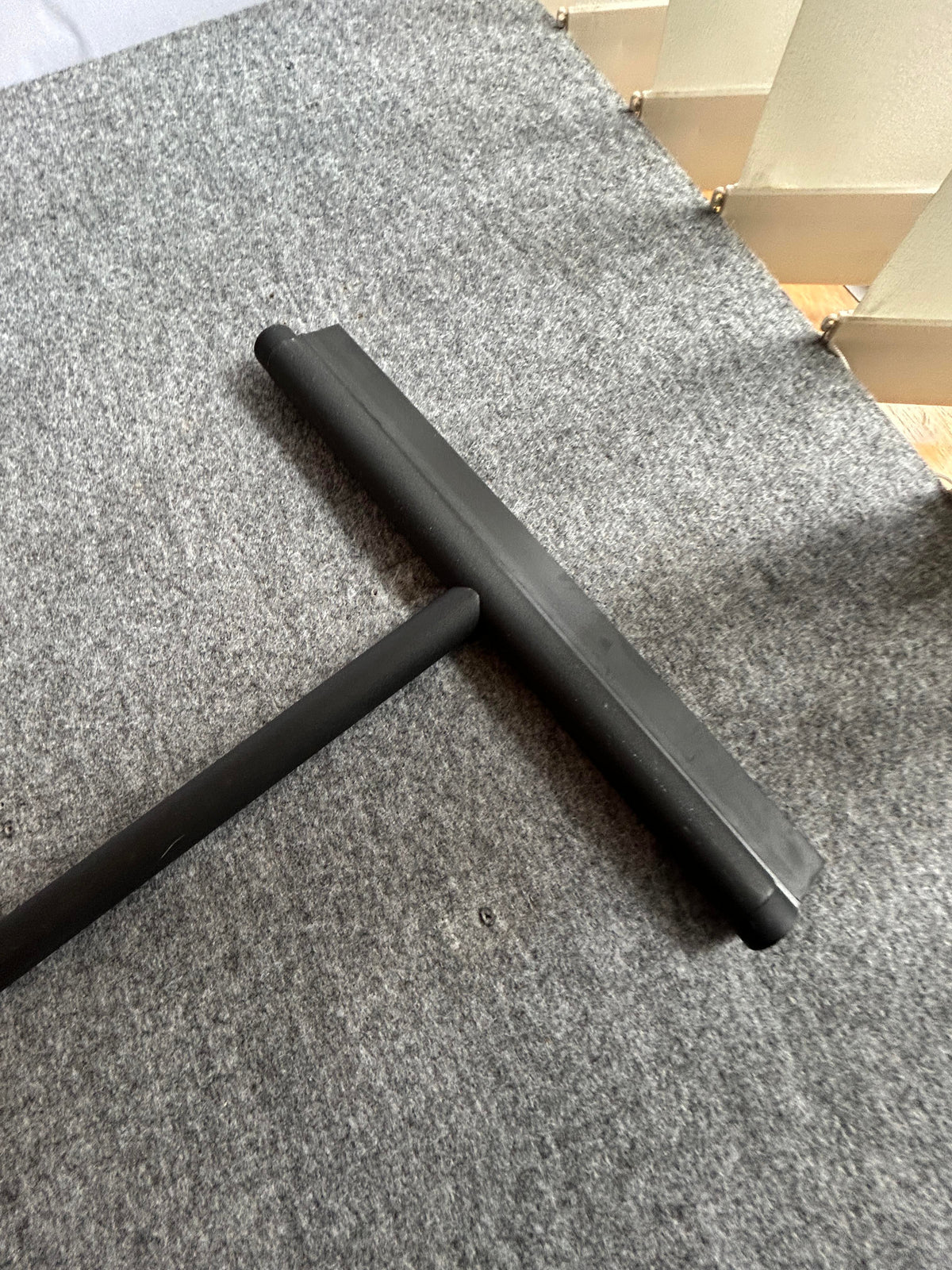 [SAMPLE] フロアスクイージー｜ZACK 40548 JAZ MB 水切りワイパー ロング浴室スクイージー 長さ120cm 幅32cm 18/10ステンレス製 マットブラック [在庫有り]