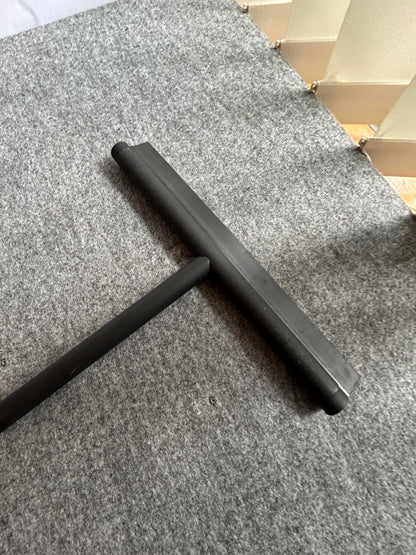 [SAMPLE] フロアスクイージー｜ZACK 40548 JAZ MB 水切りワイパー ロング浴室スクイージー 長さ120cm 幅32cm 18/10ステンレス製 マットブラック [在庫有り]