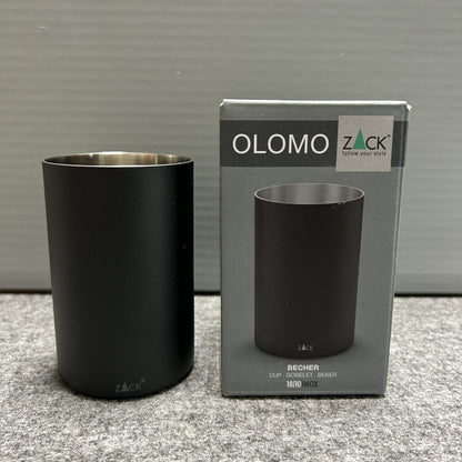 [SAMPLE] タンブラー｜ZACK 40131 OLOMO MB コップ 高さ10cm 直径6.5cm 250ml 18/10ステンレス製 マットブラック H2-49