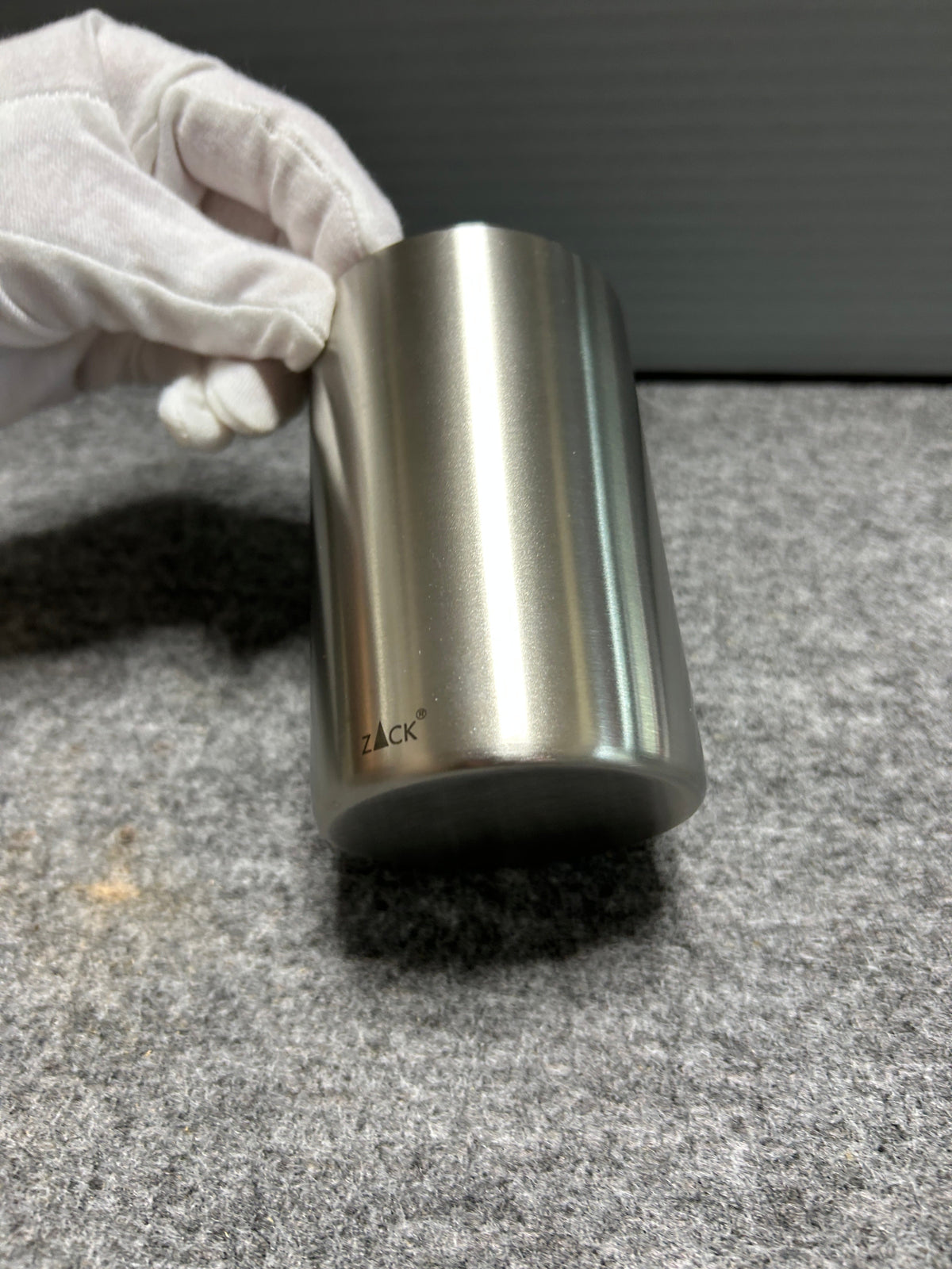 [SAMPLE] タンブラー｜ZACK 40129 CUPA HL コップ 高さ10cm 直径6.5cm 250ml 18/10ステンレス製 ヘアライン仕上げ [在庫有り]