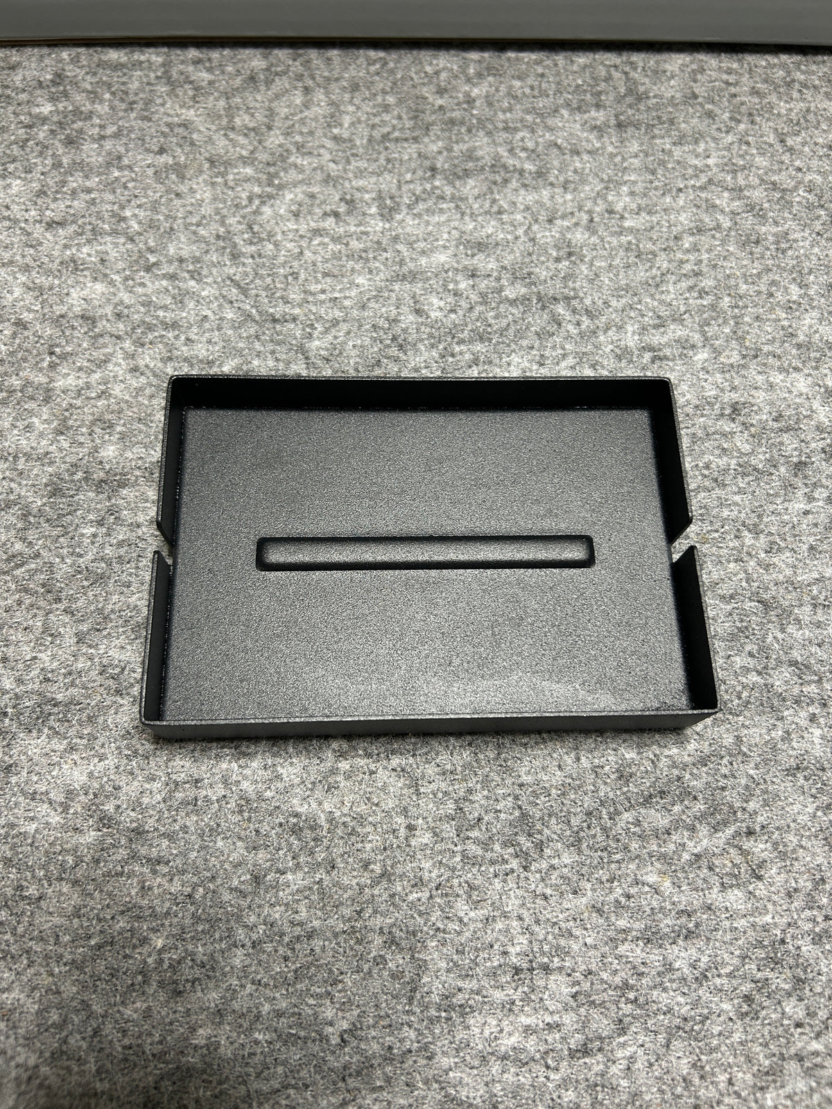 [SAMPLE] ソープディッシュ｜ZACK 40537 POTES MB ソープトレー 石鹸置き 幅12.5cm 奥行き8.5cm 高さ2cm 18/10ステンレス製 マットブラック