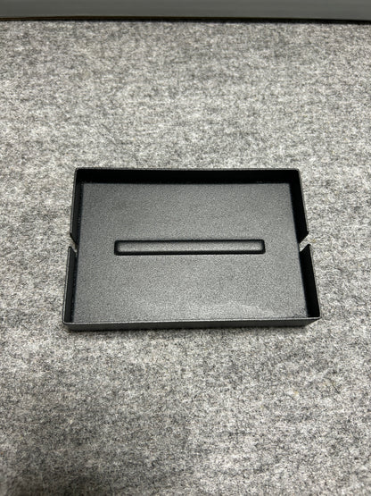 [SAMPLE] ソープディッシュ｜ZACK 40537 POTES MB ソープトレー 石鹸置き 幅12.5cm 奥行き8.5cm 高さ2cm 18/10ステンレス製 マットブラック