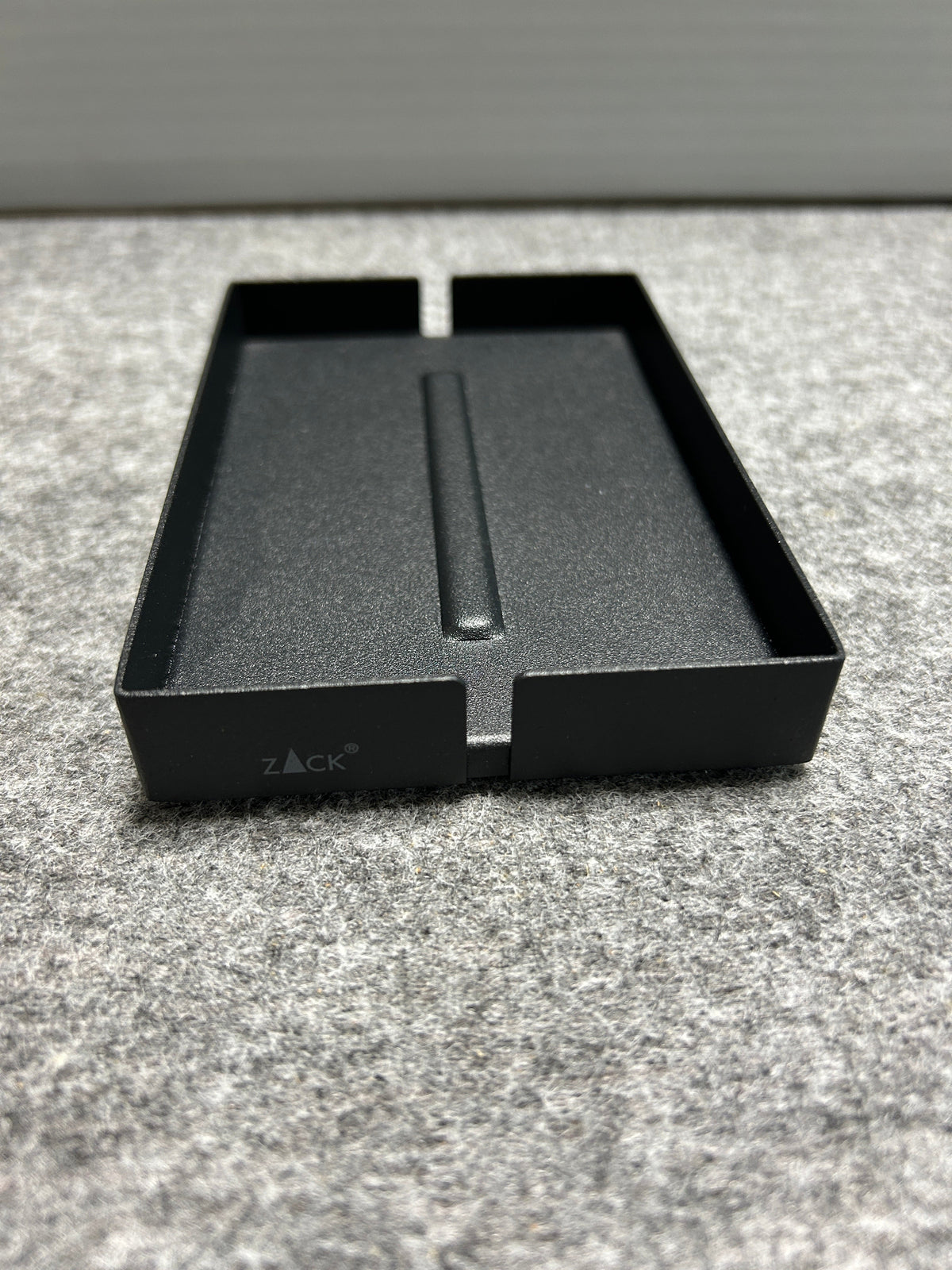 [SAMPLE] ソープディッシュ｜ZACK 40537 POTES MB ソープトレー 石鹸置き 幅12.5cm 奥行き8.5cm 高さ2cm 18/10ステンレス製 マットブラック