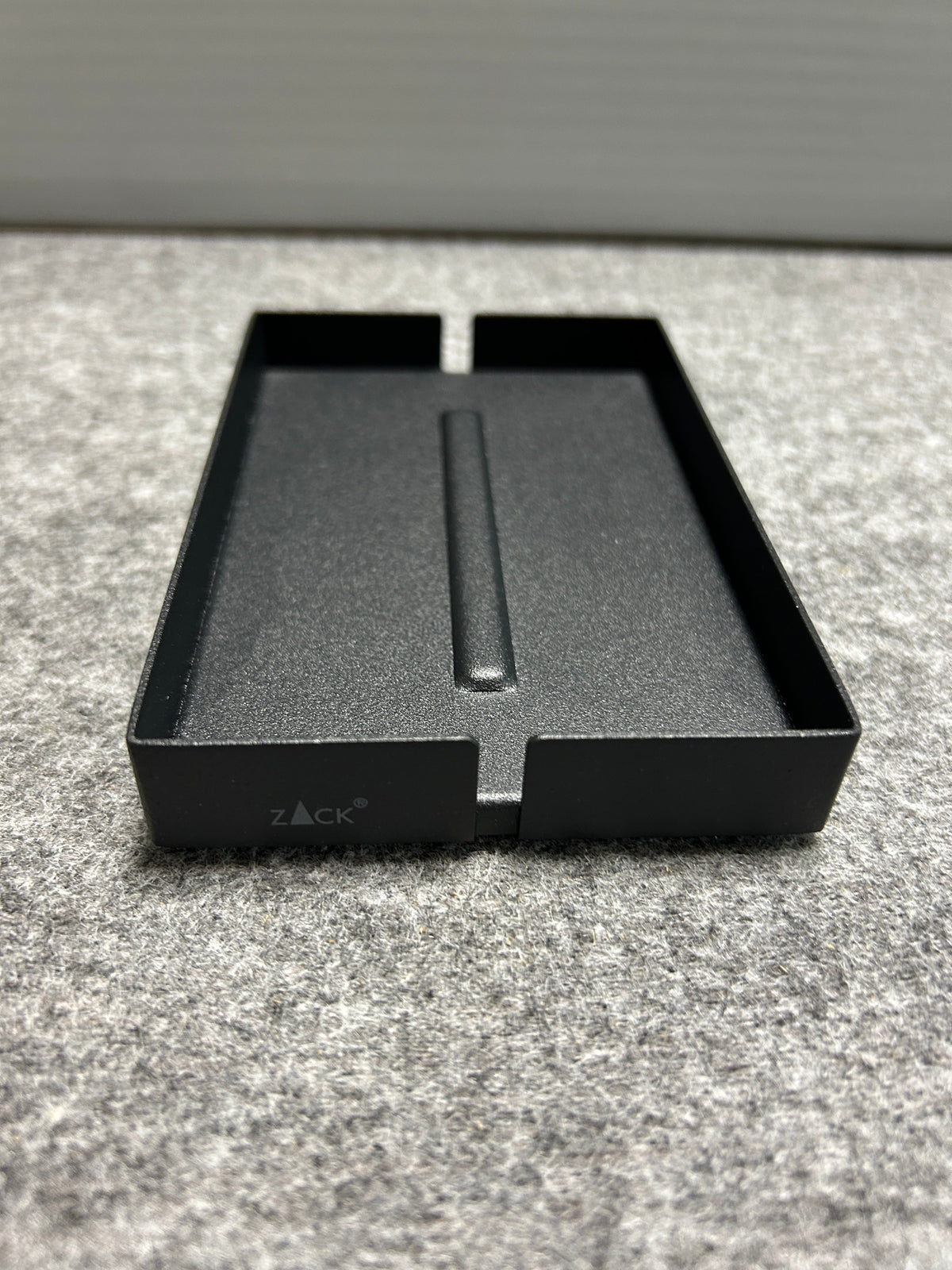 [SAMPLE] ソープディッシュ｜ZACK 40537 POTES MB ソープトレー 石鹸置き 幅12.5cm 奥行き8.5cm 高さ2cm 18/10ステンレス製 マットブラック