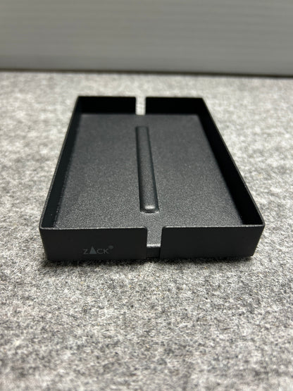 [SAMPLE] ソープディッシュ｜ZACK 40537 POTES MB ソープトレー 石鹸置き 幅12.5cm 奥行き8.5cm 高さ2cm 18/10ステンレス製 マットブラック