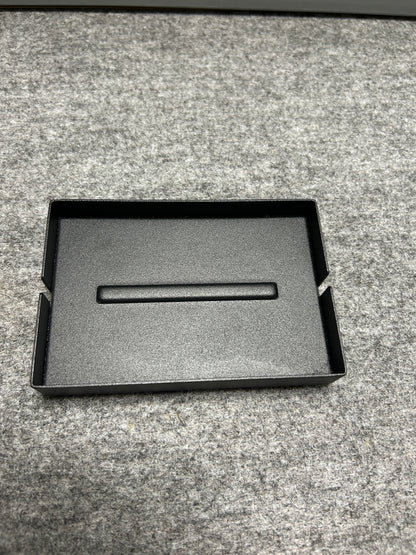 [SAMPLE] ソープディッシュ｜ZACK 40537 POTES MB ソープトレー 石鹸置き 幅12.5cm 奥行き8.5cm 高さ2cm 18/10ステンレス製 マットブラック