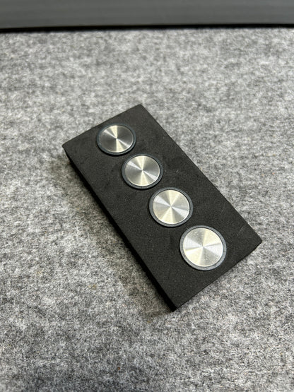 [SAMPLE] マグネットS 4個セット｜ZACK 30768 MONOR HL キッチンマグネット オフィス用マグネット ネオジム磁石 直径2cm 高さ1.1cm 18/10ステンレス製 ヘアライン仕上げ H2-3031